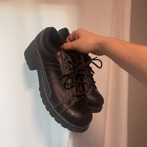 Vintage chunky platform oxford loafers AMAZING FALL LOAFERS size 9/ 9.5 y2k